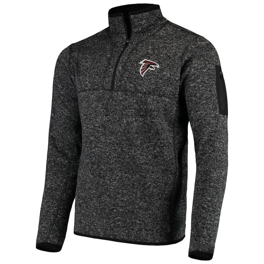 Antigua Fortune Quarter-Zip Pullover Jacket - Atlanta Falcons Pullover