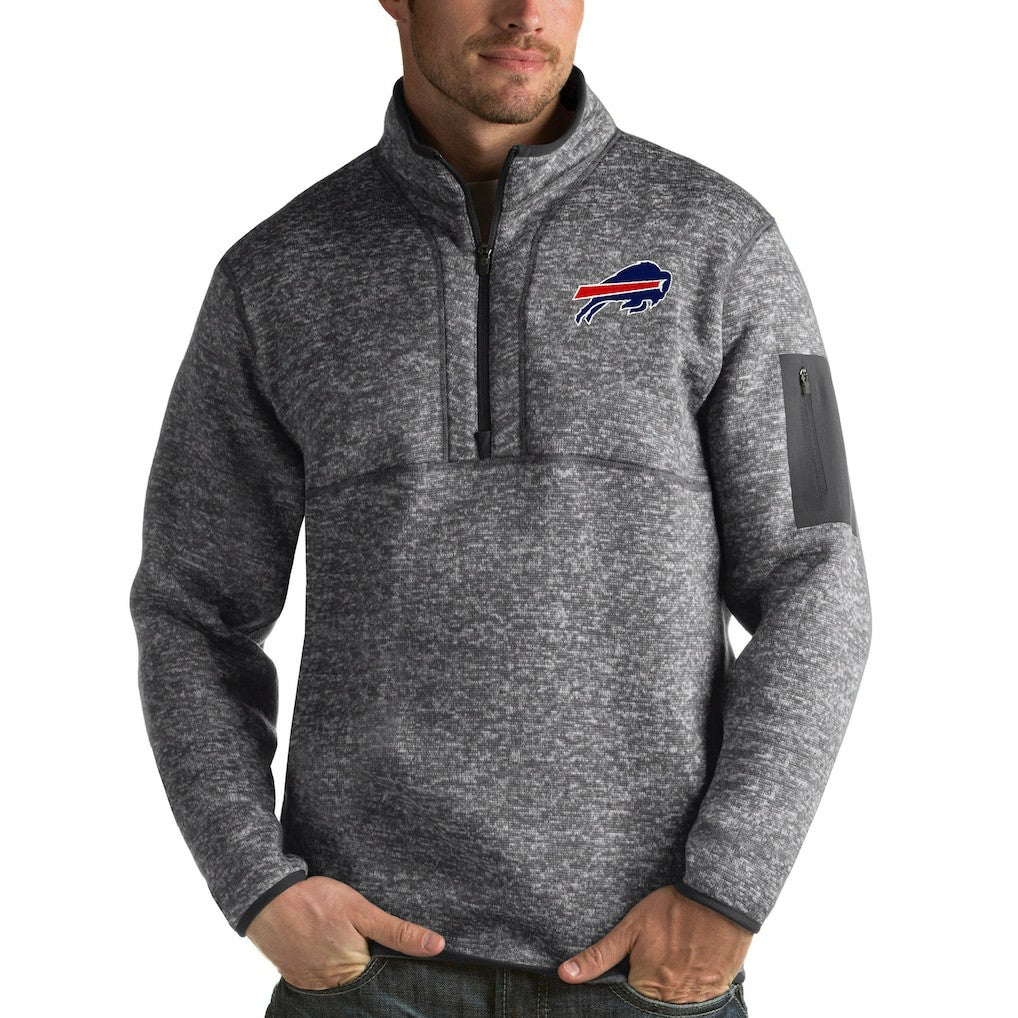 Antigua Fortune Quarter-Zip Pullover Jacket - Buffalo Bills Pullover