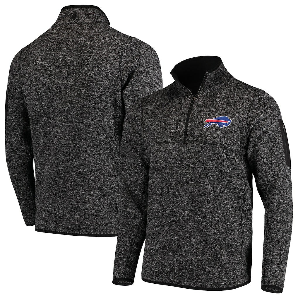 Antigua Fortune Quarter-Zip Pullover Jacket - Buffalo Bills Pullover