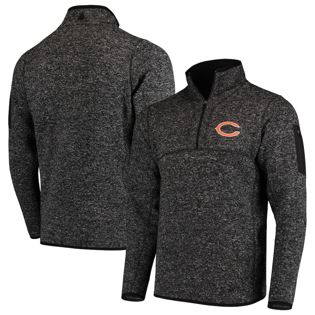 Antigua Fortune Quarter-Zip Pullover Jacket - Chicago Bears Pullover