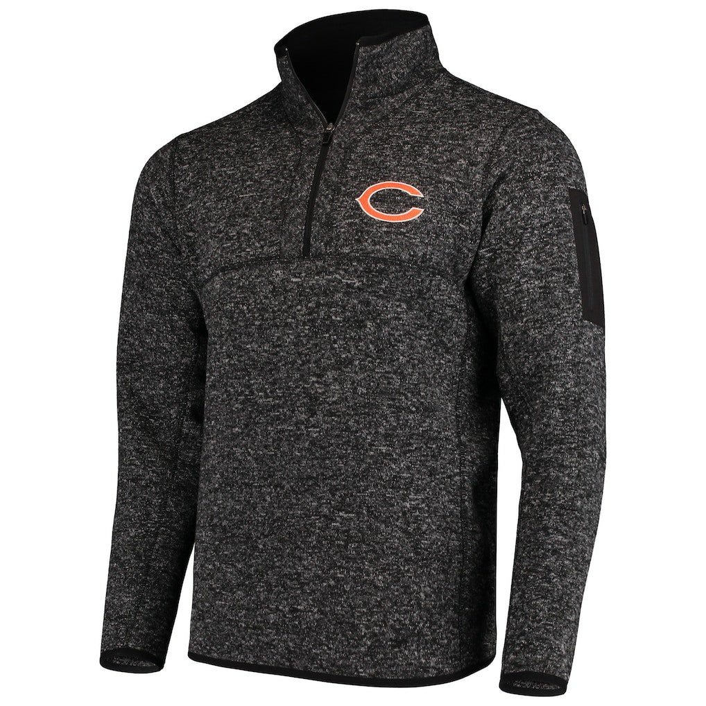 Antigua Fortune Quarter-Zip Pullover Jacket - Chicago Bears Pullover