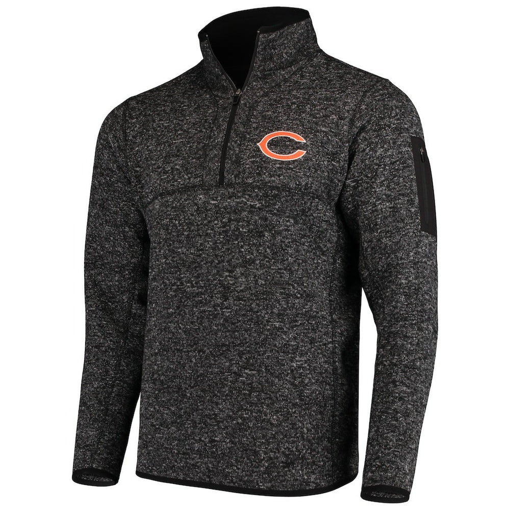 Antigua Fortune Quarter-Zip Pullover Jacket - Chicago Bears Pullover