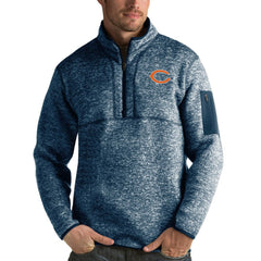 Antigua Fortune Quarter-Zip Pullover Jacket - Chicago Bears Pullover