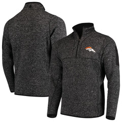 Antigua Fortune Quarter-Zip Pullover Jacket - Denver Broncos Pullover
