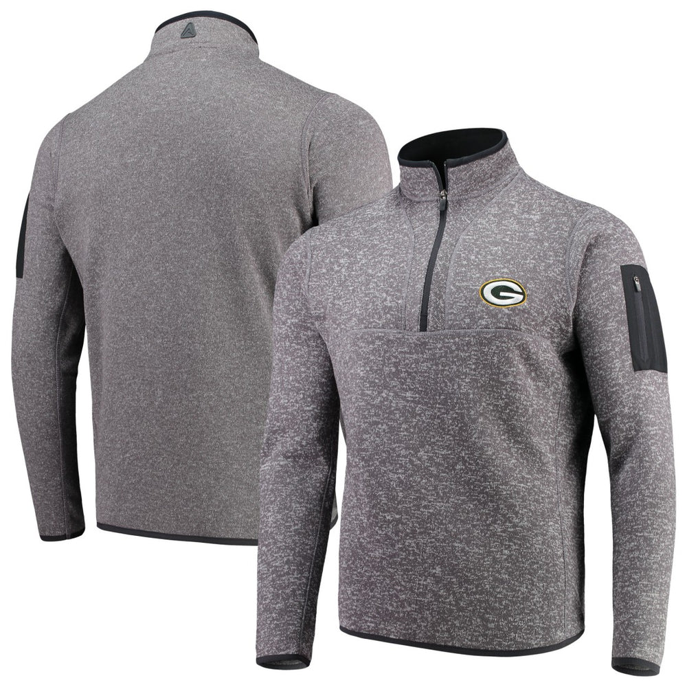 Antigua Fortune Quarter-Zip Pullover Jacket - Green Bay Packers Pullover