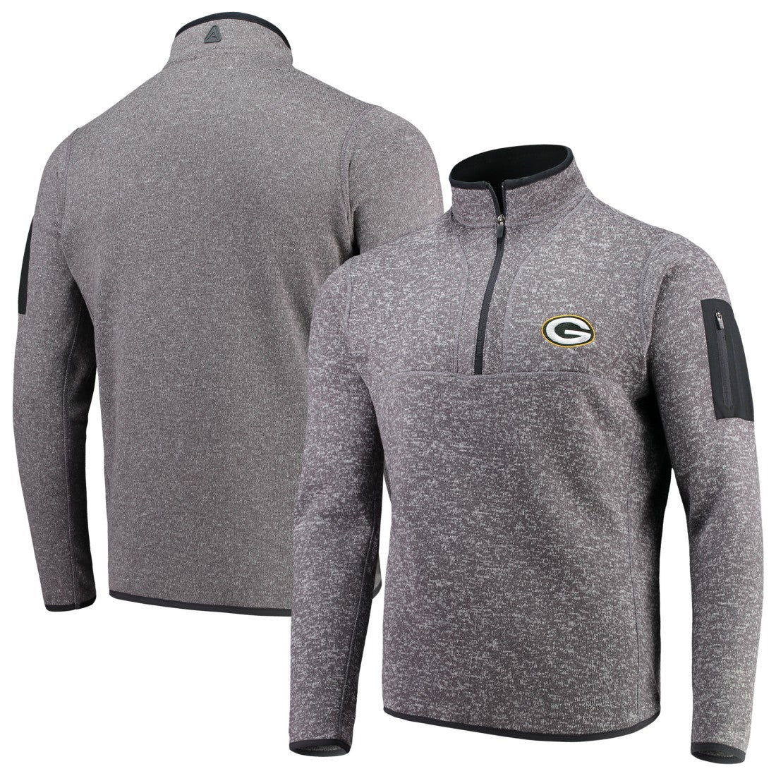 Antigua Fortune Quarter-Zip Pullover Jacket - Green Bay Packers Pullover