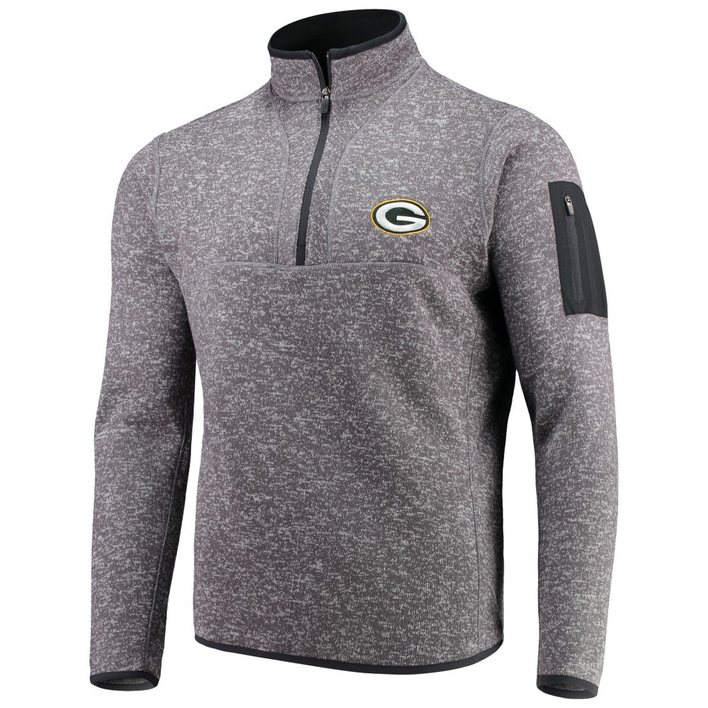 Antigua Fortune Quarter-Zip Pullover Jacket - Green Bay Packers Pullover