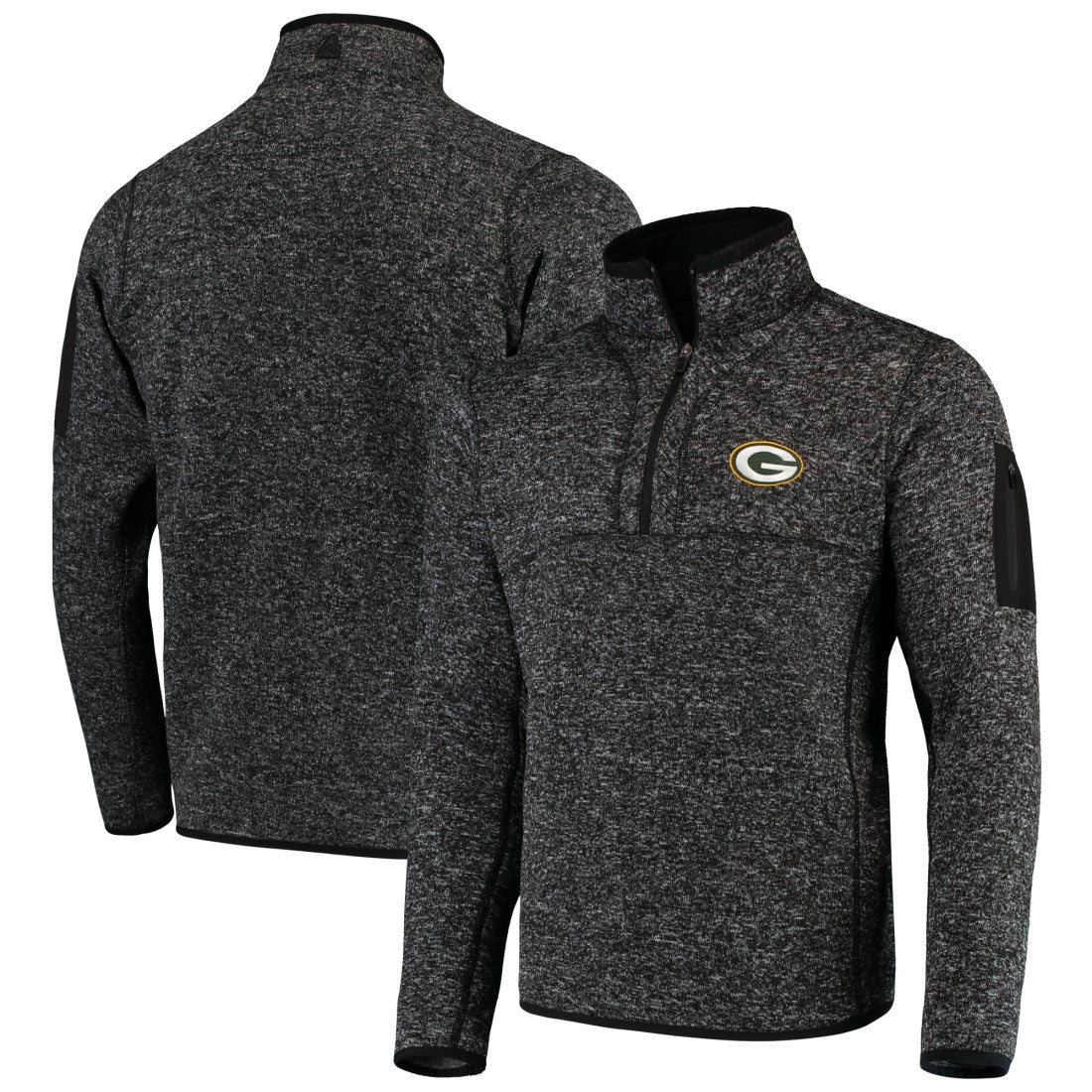 Antigua Fortune Quarter-Zip Pullover Jacket - Green Bay Packers Pullover