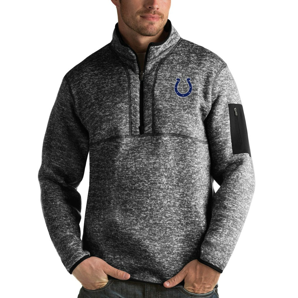 Antigua Fortune Quarter-Zip Pullover Jacket - Indianapolis Colts Pullover