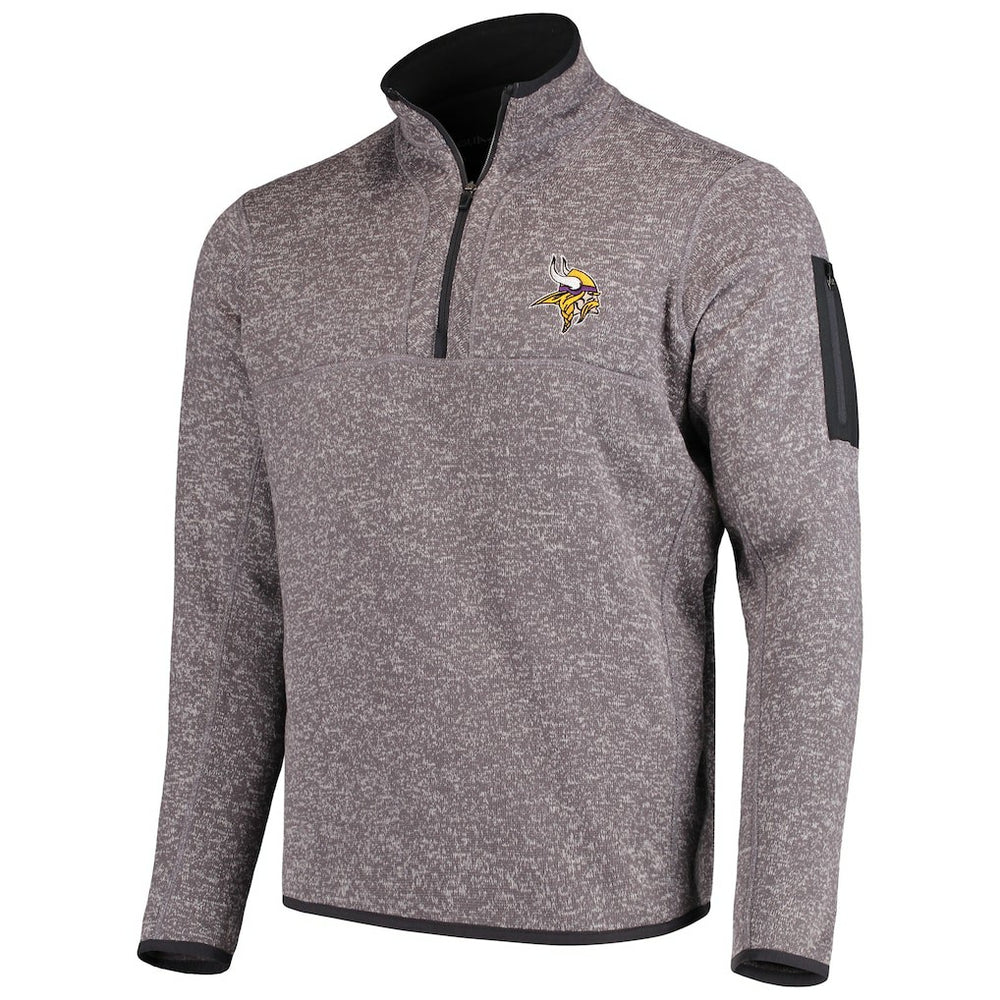Antigua Fortune Quarter-Zip Pullover Jacket - Minnesota Vikings Pullover