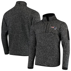 Antigua Fortune Quarter-Zip Pullover Jacket - New England Patriots Pullover
