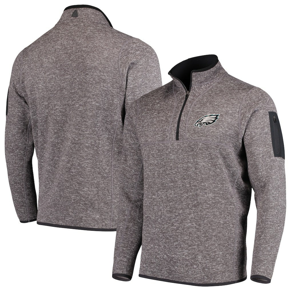 Antigua Fortune Quarter-Zip Pullover Jacket - Philadelphia Eagles Pullover