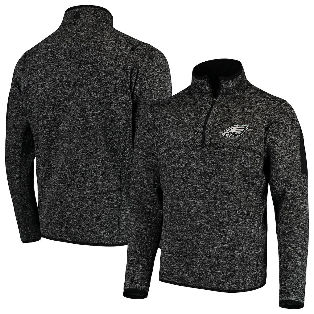 Antigua Fortune Quarter-Zip Pullover Jacket - Philadelphia Eagles Pullover