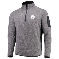 Antigua Fortune Quarter-Zip Pullover Jacket - Pittsburgh Steelers Pullover