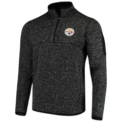Antigua Fortune Quarter-Zip Pullover Jacket - Pittsburgh Steelers Pullover