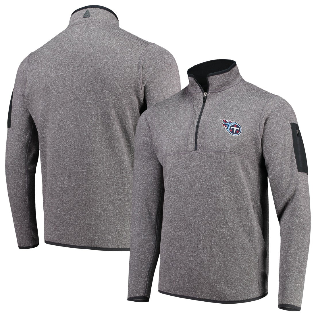 Antigua Fortune Quarter-Zip Pullover Jacket - Tennessee Titans Pullover