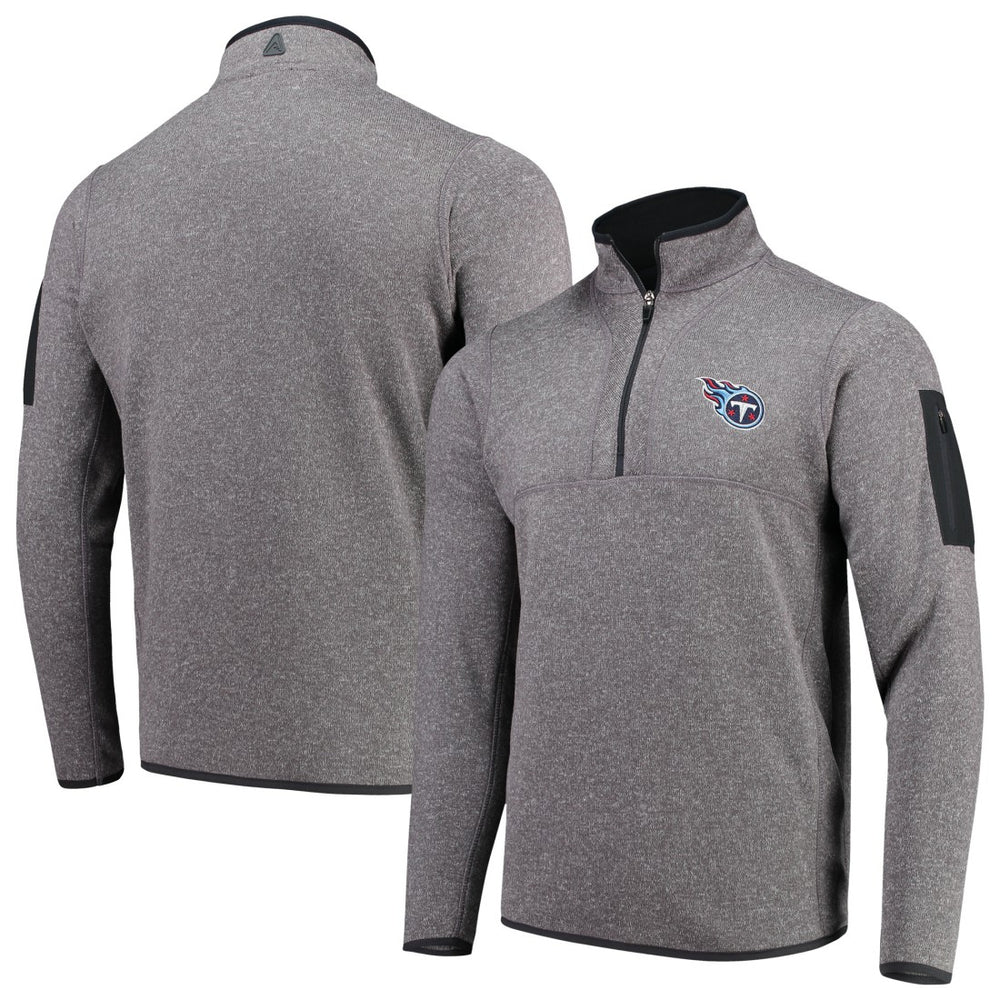 Antigua Fortune Quarter-Zip Pullover Jacket - Tennessee Titans Pullover