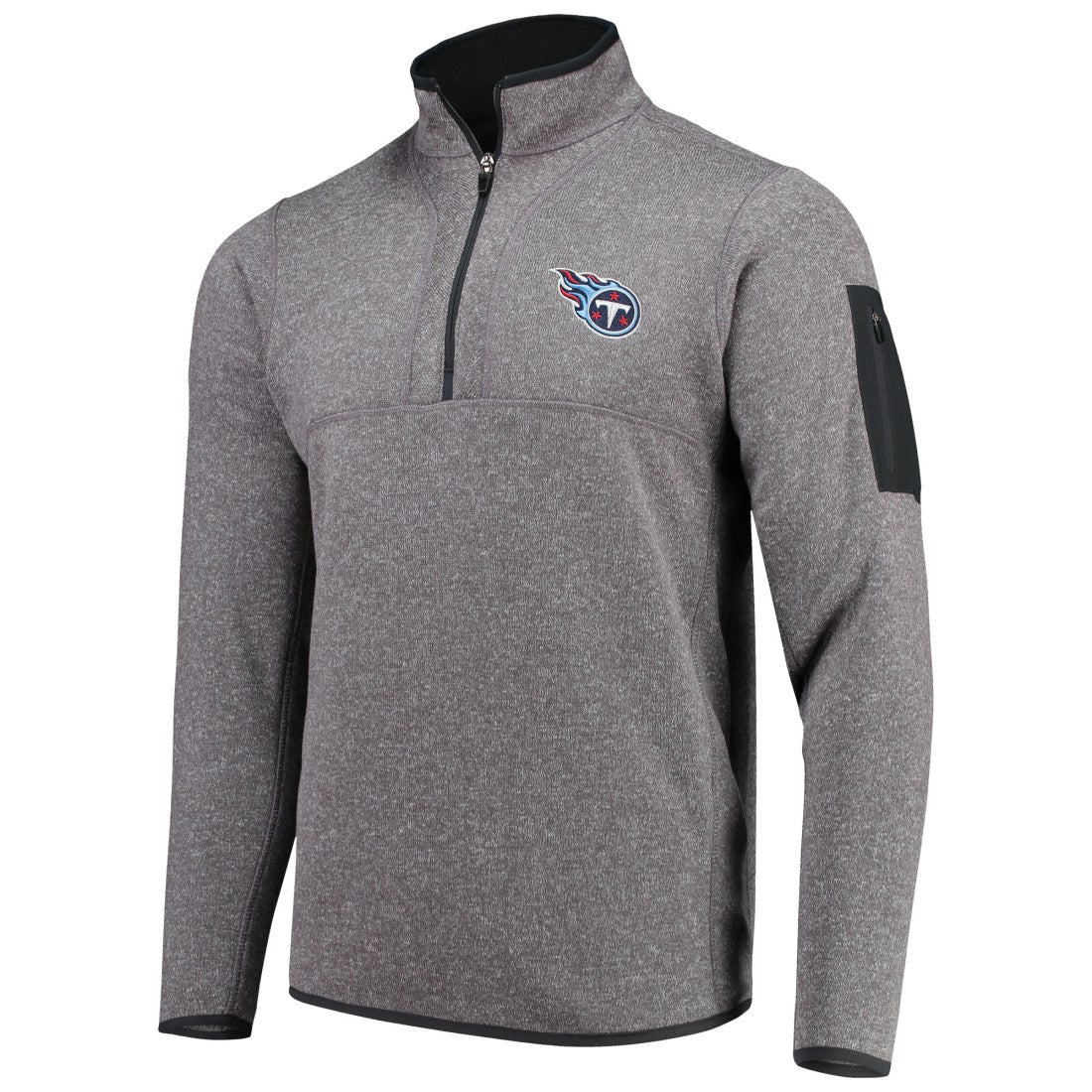 Antigua Fortune Quarter-Zip Pullover Jacket - Tennessee Titans Pullover