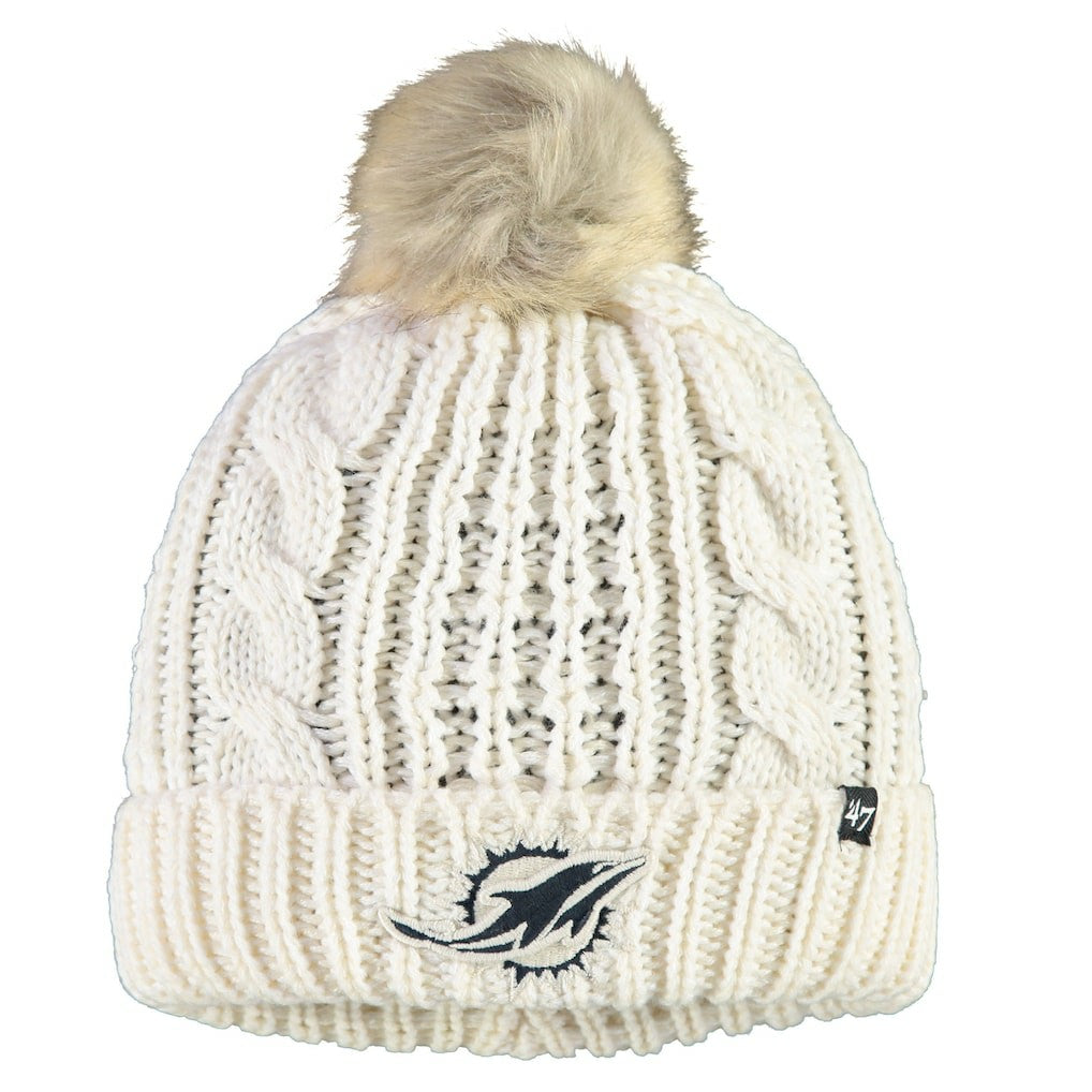 '47 Women's Meeko Cuffed Knit Hat With Pom - Miami Dolphins Hats