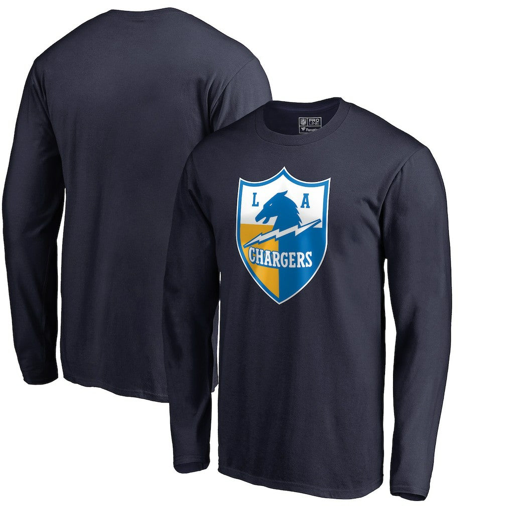 Vintage Shield Logo Long Sleeve T-Shirt - Los Angeles Chargers T-shirts