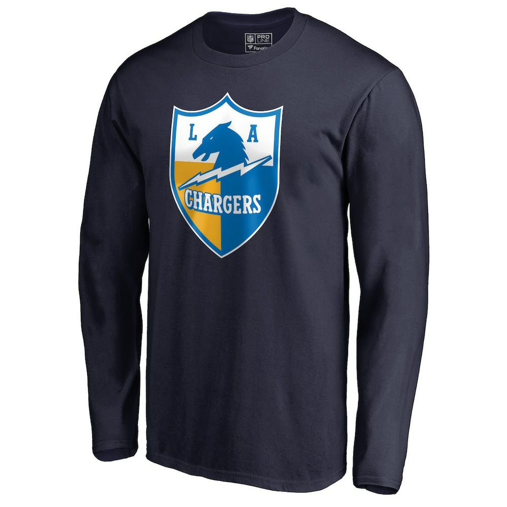 Vintage Shield Logo Long Sleeve T-Shirt - Los Angeles Chargers T-shirts