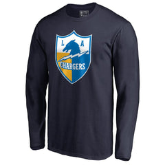 Vintage Shield Logo Long Sleeve T-Shirt - Los Angeles Chargers T-shirts