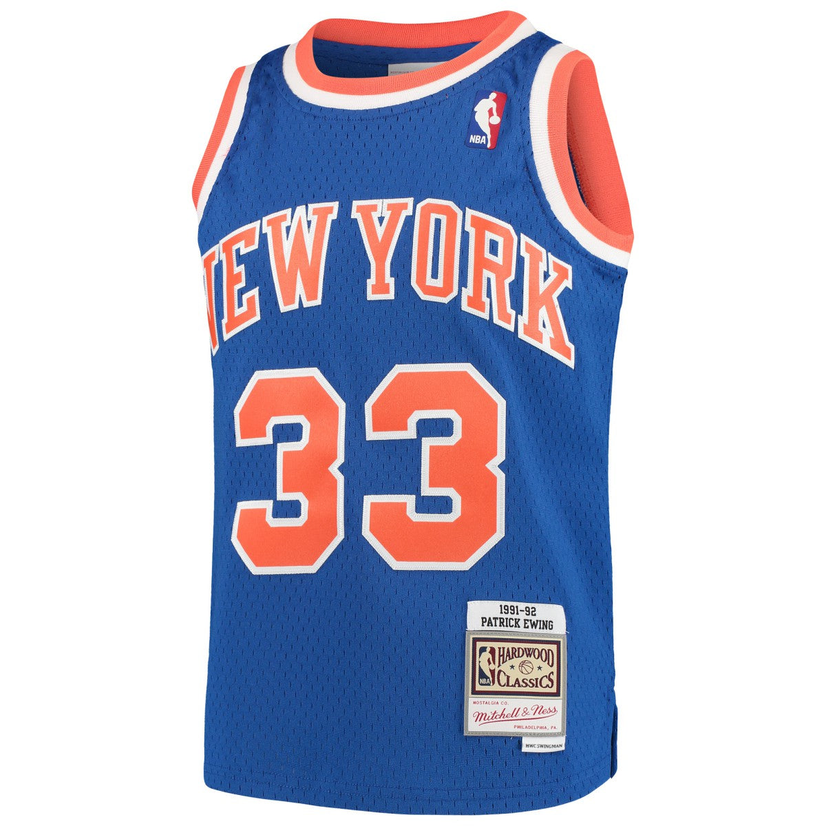 Mitchell & Ness Patrick Ewing New York Knicks Youth Hardwood Classics Swingman Throwback Jersey