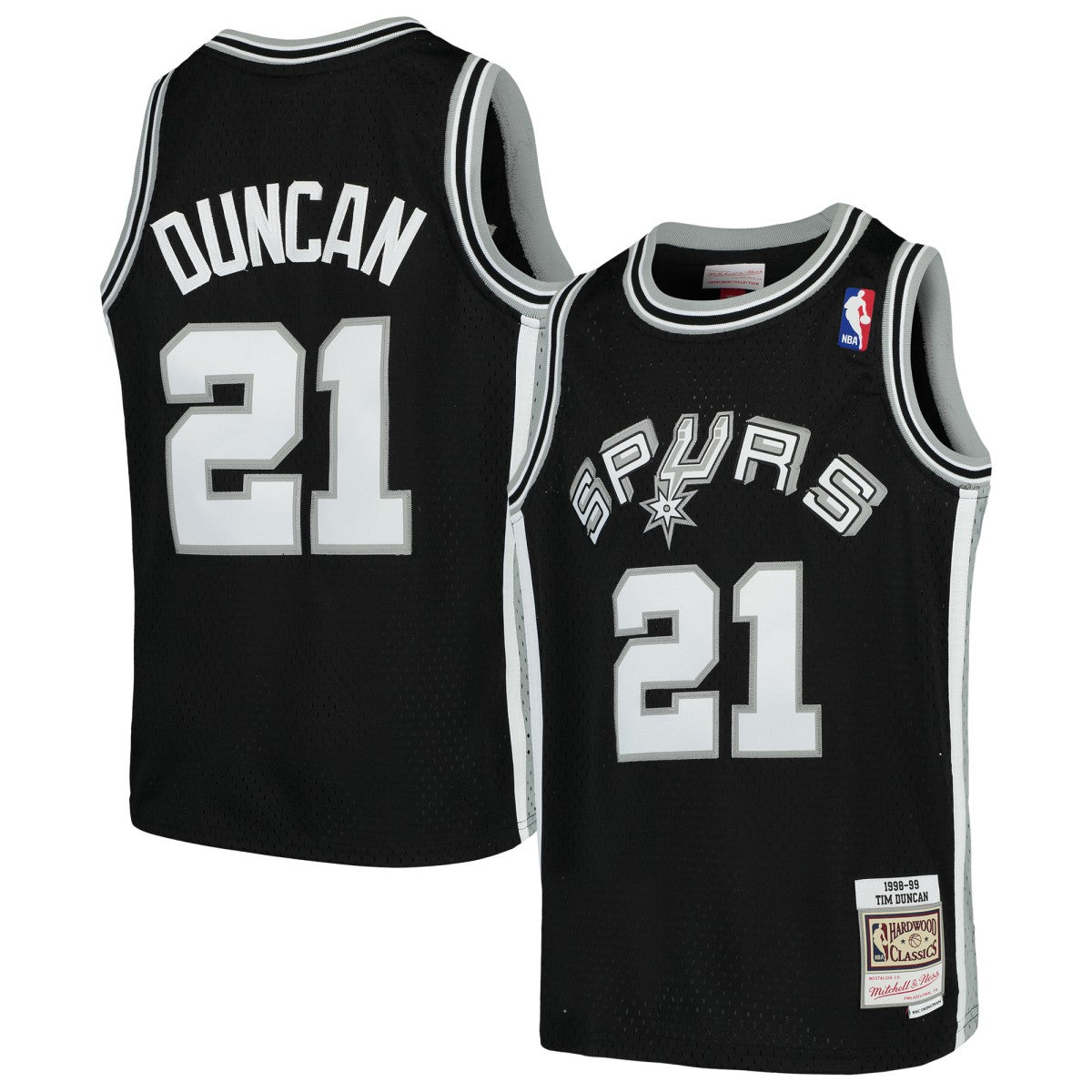 Mitchell & Ness Tim Duncan San Antonio Spurs Youth Swingman Throwback Jersey