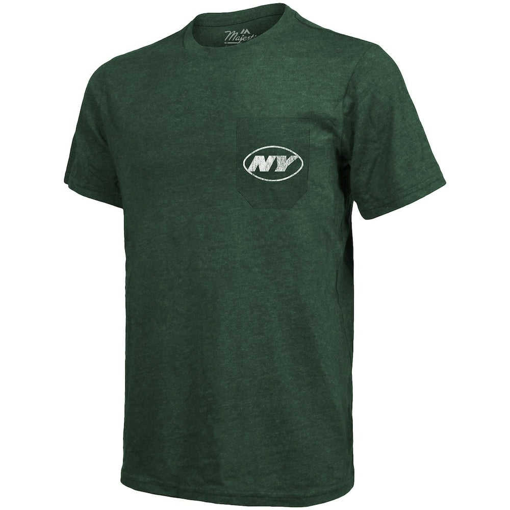 Majestic Threads Tri-Blend Pocket T-Shirt - New York Jets T-shirts