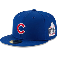 Royal Chicago Cubs New Era 2016 World Series Wool 59FIFTY Fitted Hat