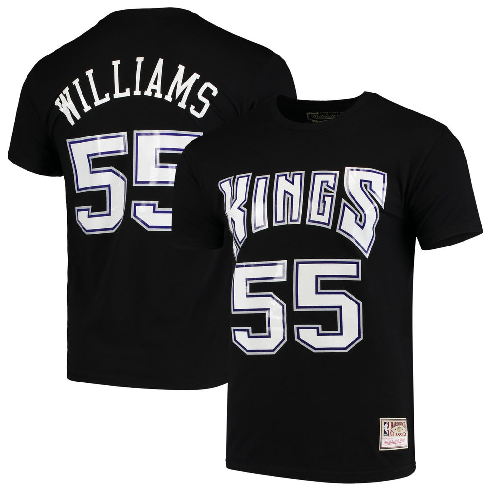 Mitchell & Ness Jason Williams Sacramento Kings Hardwood Classics Team Name & Number T-Shirt