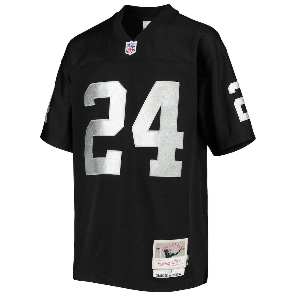 Charles Woodson  Youth 1998 Legacy Retired Player Jersey - Las Vegas Raiders Jerseys