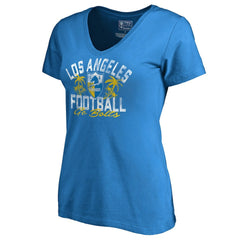 Women's Hometown Collection LA Football V-Neck T-Shirt - Los Angeles Chargers T-shirts