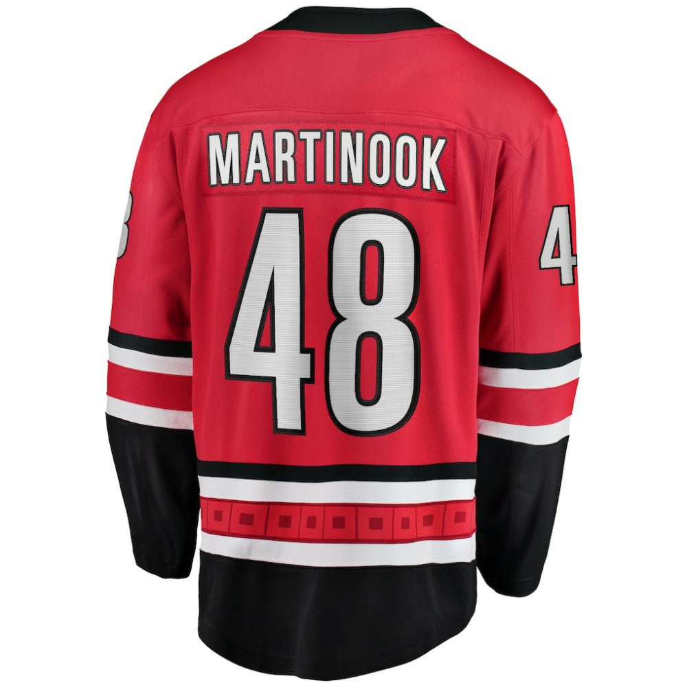 NHL Jordan Martinook Carolina Hurricanes Fanatics Alternate Breakaway Player Jersey
