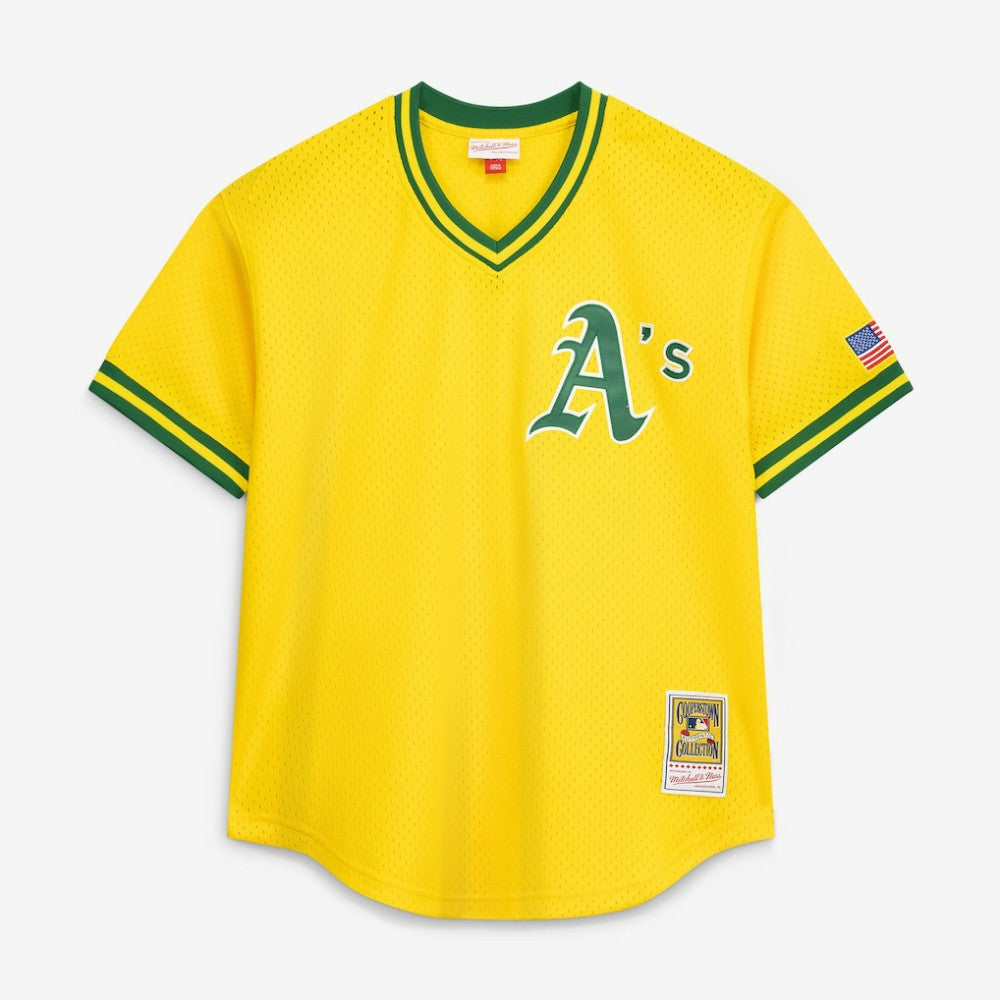 Gold Mark McGwire Athletics Mitchell & Ness Authentic Batting Practice Jersey