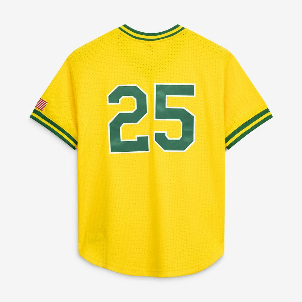 Gold Mark McGwire Athletics Mitchell & Ness Authentic Batting Practice Jersey