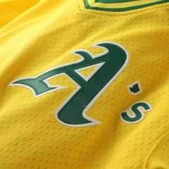 Gold Mark McGwire Athletics Mitchell & Ness Authentic Batting Practice Jersey