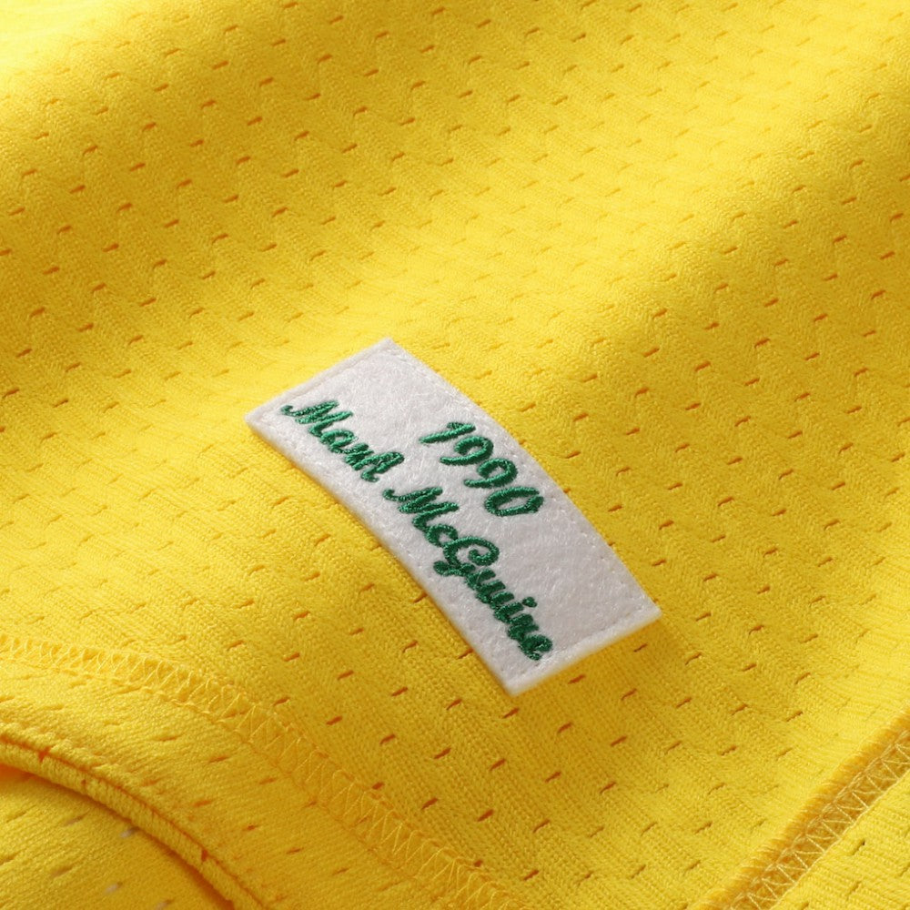 Gold Mark McGwire Athletics Mitchell & Ness Authentic Batting Practice Jersey