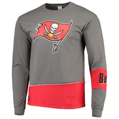 Refried Apparel Sustainable Upcycled Angle Long Sleeve T-Shirt - Tampa Bay Buccaneers T-shirts