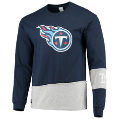 Refried Apparel Sustainable Upcycled Angle Long Sleeve T-Shirt - Tennessee Titans T-shirts
