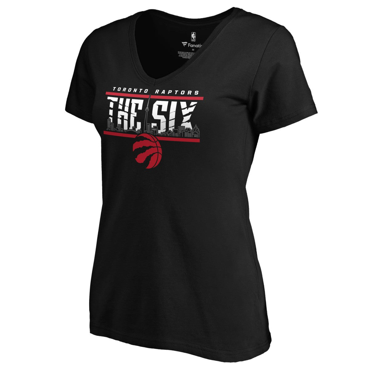 Toronto Raptors Women's Hometown Collection The Six V-Neck T-Shirt