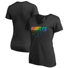 Denver Nuggets Women's Team Pride Wordmark V-Neck T-Shirt sale