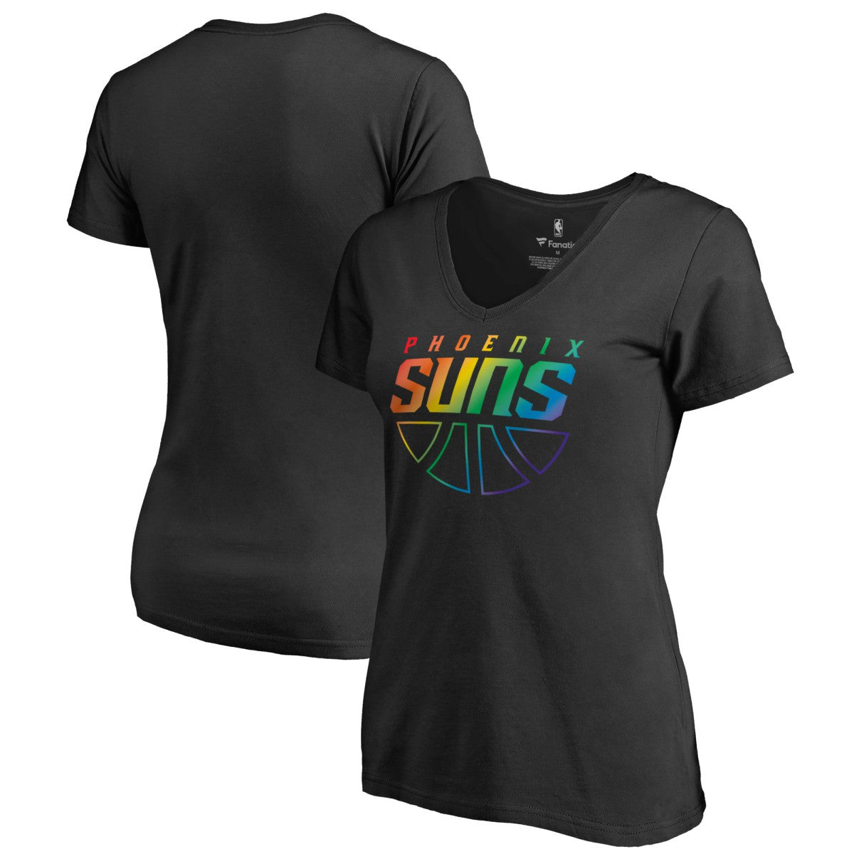Phoenix Suns Women's Team Pride Wordmark V-Neck T-Shirt