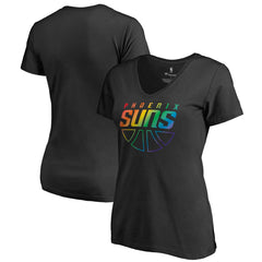 Phoenix Suns Women's Team Pride Wordmark V-Neck T-Shirt