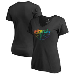 Washington Wizards Women's Team Pride Wordmark V-Neck T-Shirt