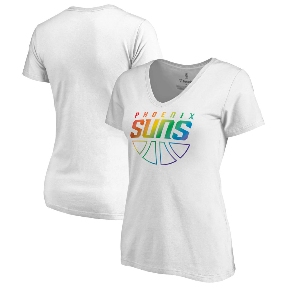 Phoenix Suns Women's Team Pride Wordmark V-Neck T-Shirt