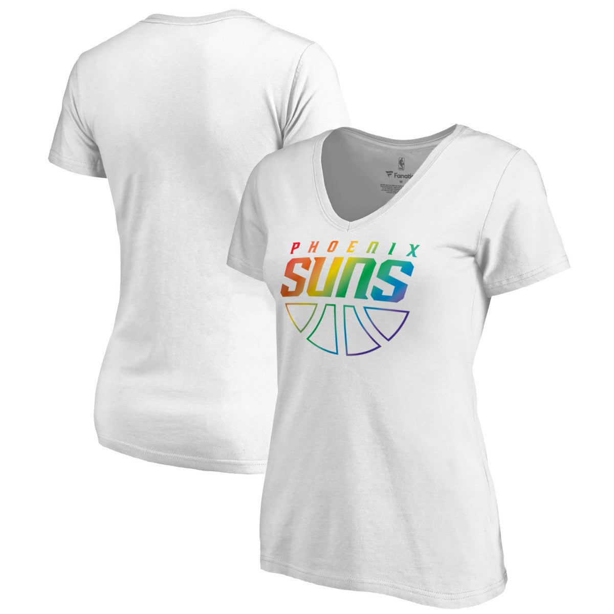 Phoenix Suns Women's Team Pride Wordmark V-Neck T-Shirt