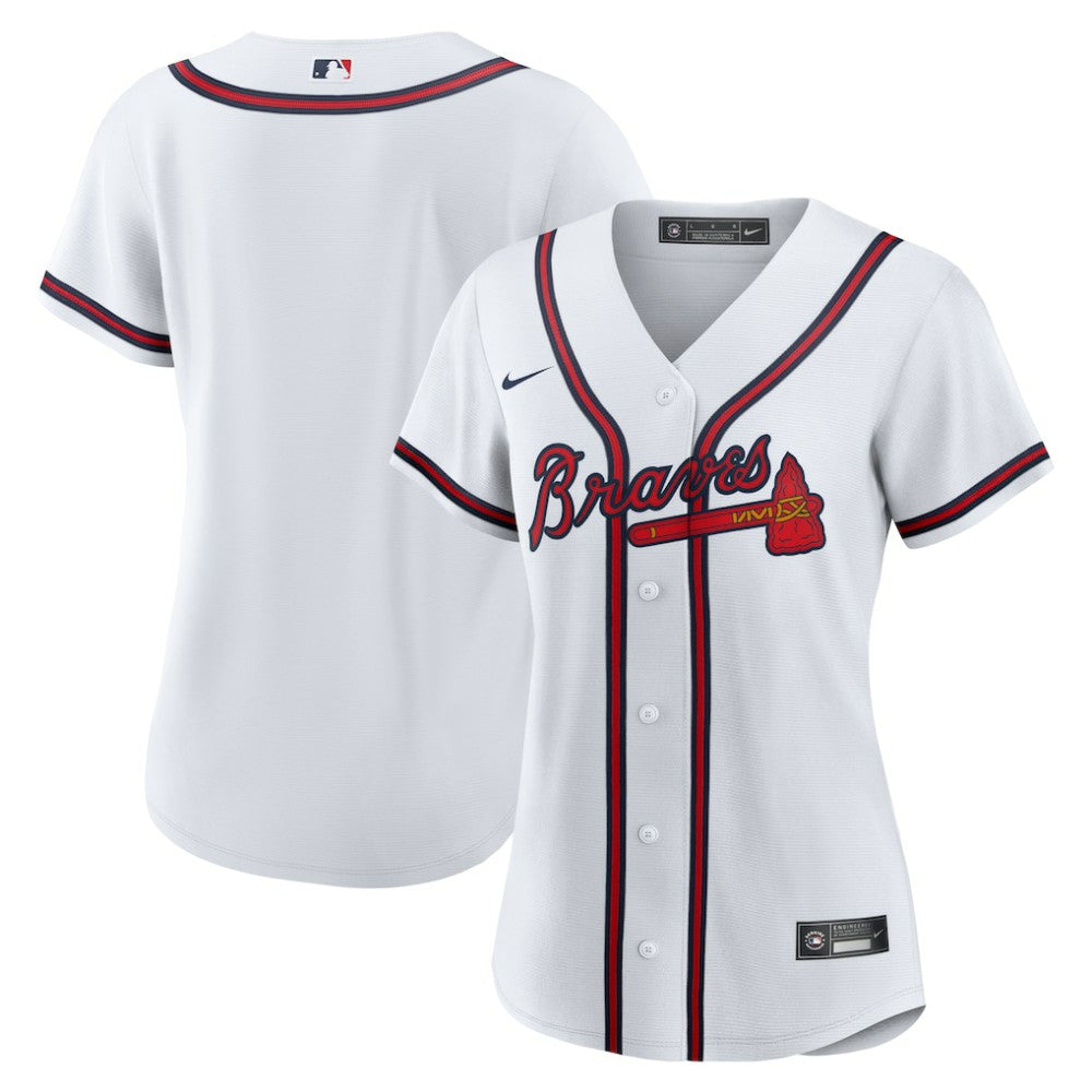 White Atlanta Braves Nike Women's Home Replica Team Jersey