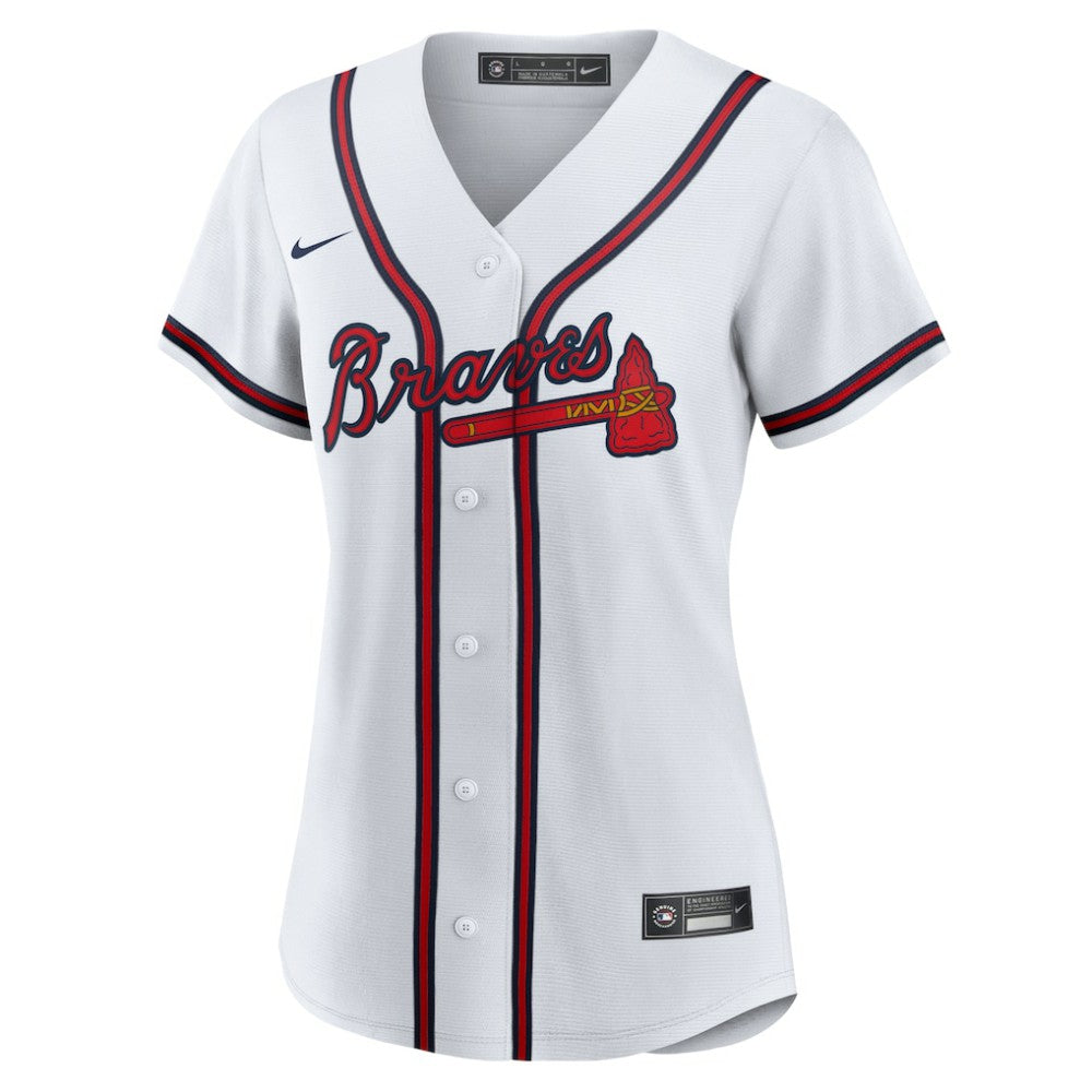 White Atlanta Braves Nike Women's Home Replica Team Jersey