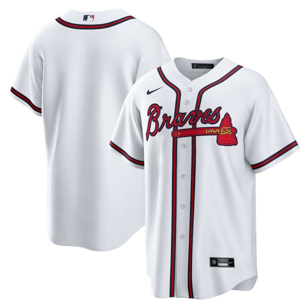 White Atlanta Braves Nike Home Replica Team Jersey